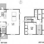 建物外観　駐車場2台有(間取)